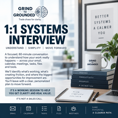 1:1 Corporate Systems Interview | Personalized Productivity & Workflow Audit